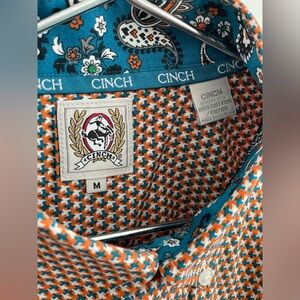 Cinch Western Rodeo Button Up Shirt Mens Medium